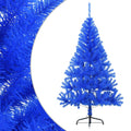 Kunstkerstboom Met Standaard Half 120 Cm Pvc Blauw
