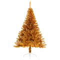 Kunstkerstboom Half Met Standaard 120 Cm Pet Kleurig Goud