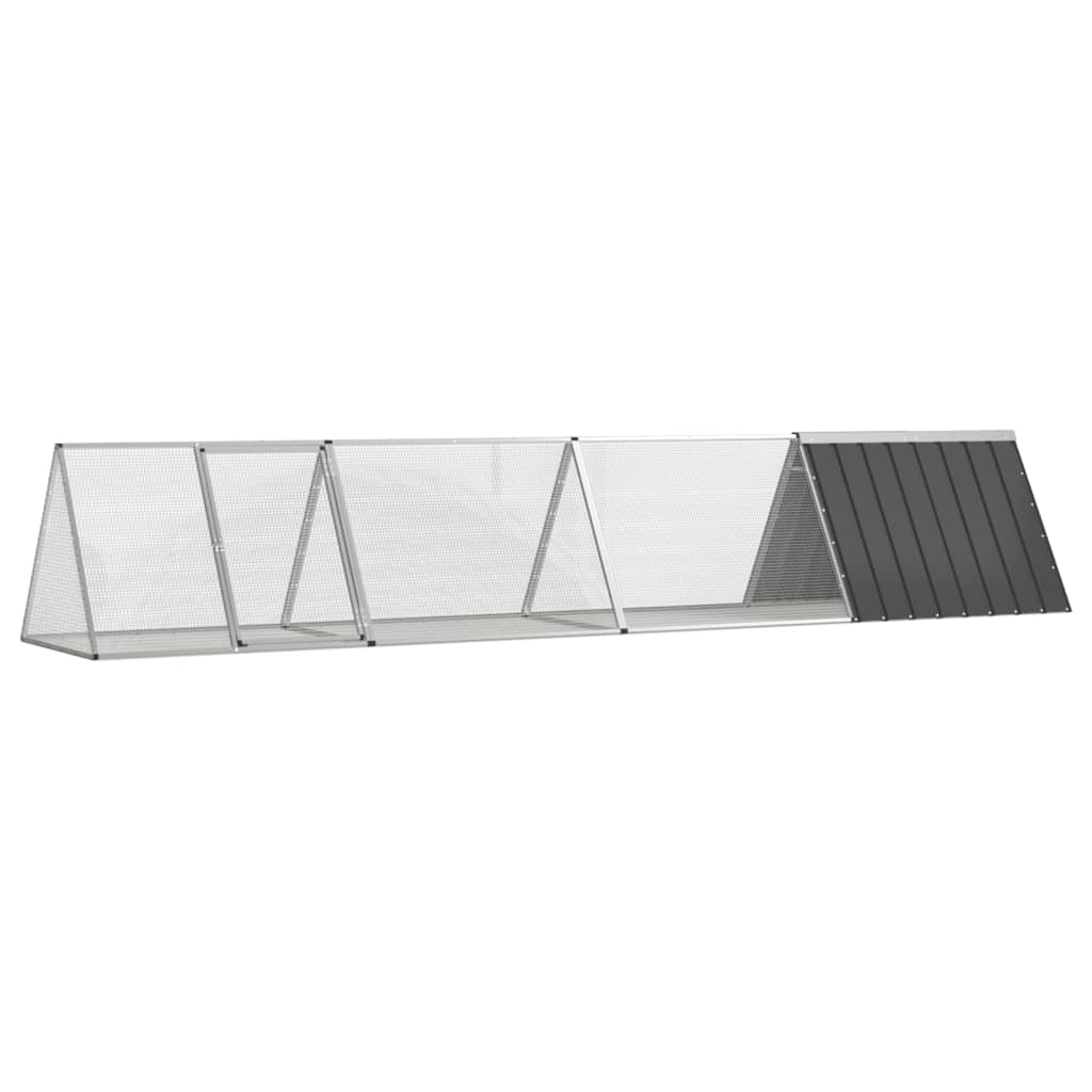 Konijnenhok 201,5X80,5X71 Cm Gegalvaniseerd Staal