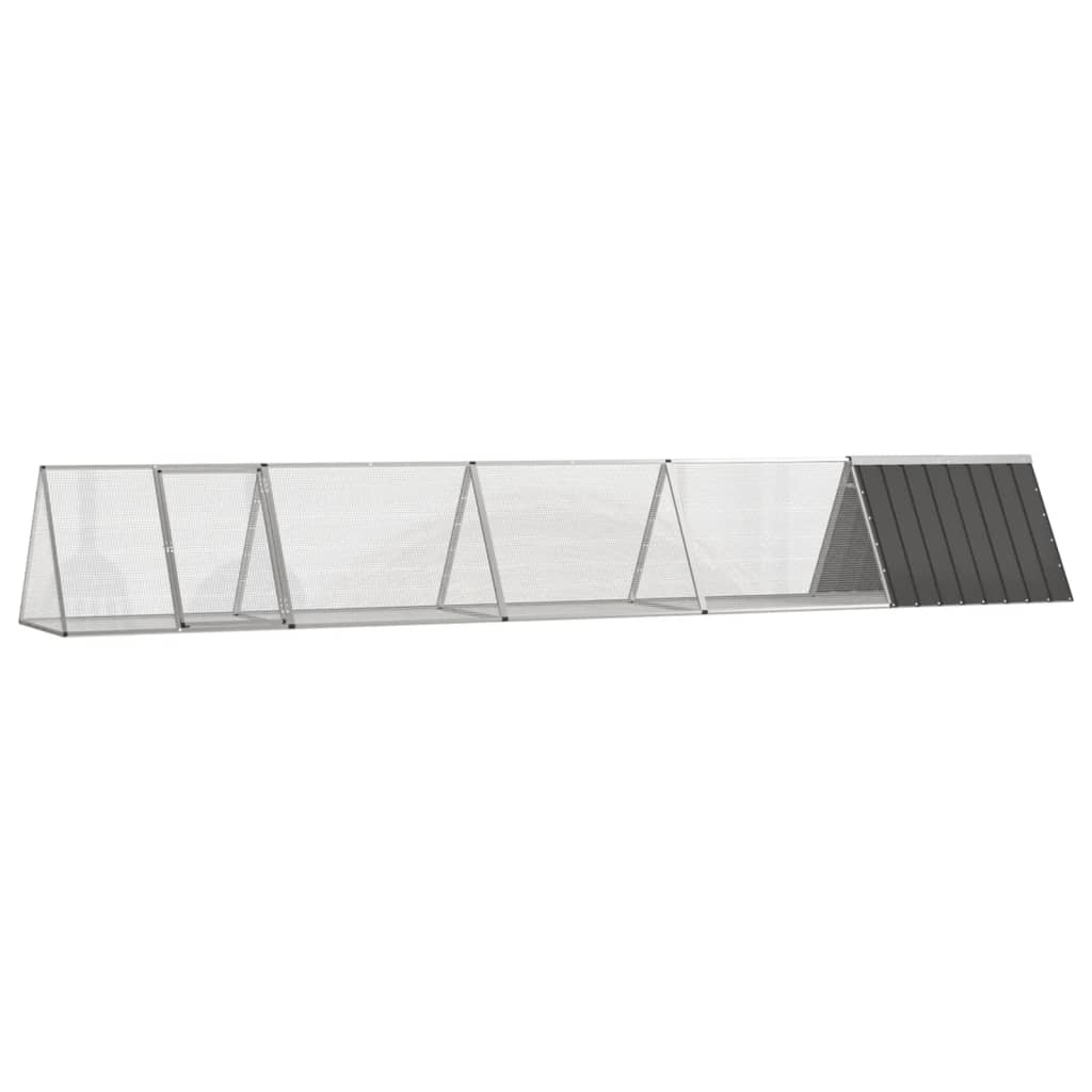 Konijnenhok 201,5X80,5X71 Cm Gegalvaniseerd Staal