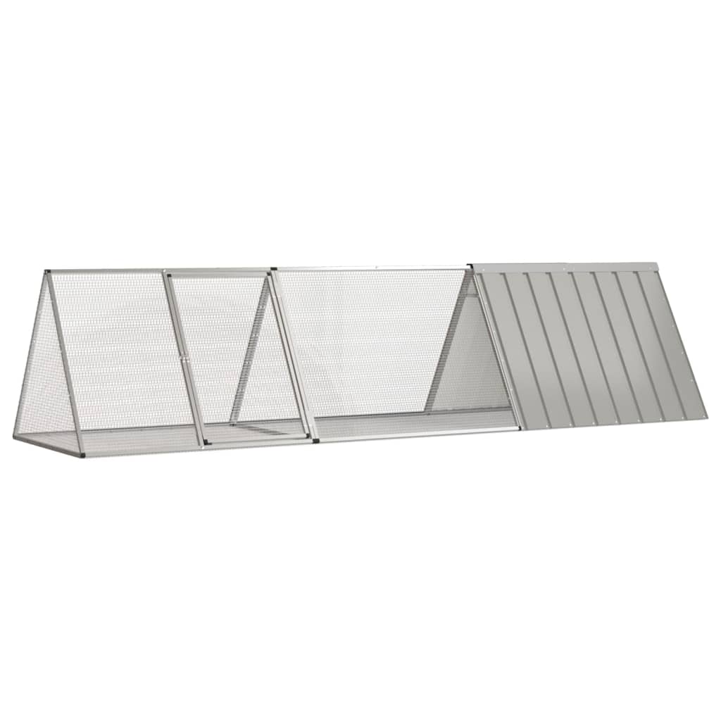 Konijnenhok 201,5X80,5X71 Cm Gegalvaniseerd Staal