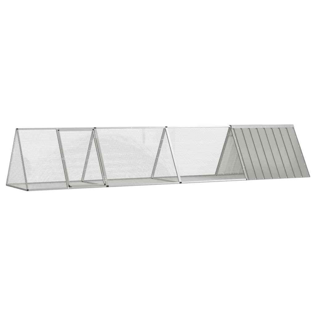 Konijnenhok 201,5X80,5X71 Cm Gegalvaniseerd Staal