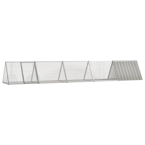 Konijnenhok 201,5X80,5X71 Cm Gegalvaniseerd Staal