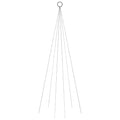 Vlaggenmast Kerstboom 108 Led's 180 Cm
