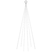 Vlaggenmast Kerstboom 108 Led's 180 Cm