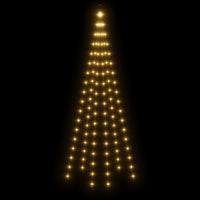 Vlaggenmast Kerstboom 108 Led's 180 Cm