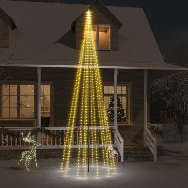 Vlaggenmast Kerstboom 108 Led's 180 Cm