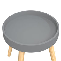 Bijzettafel 38X38X40 Cm Bewerkt Hout En Grenenhout