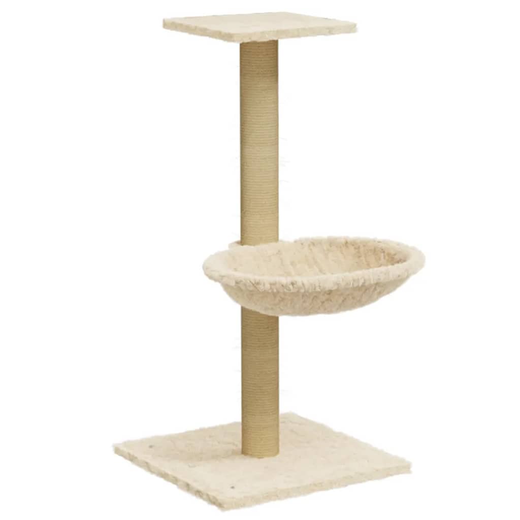 Kattenmeubel Met Sisal Krabpaal 74 Cm Kleurig