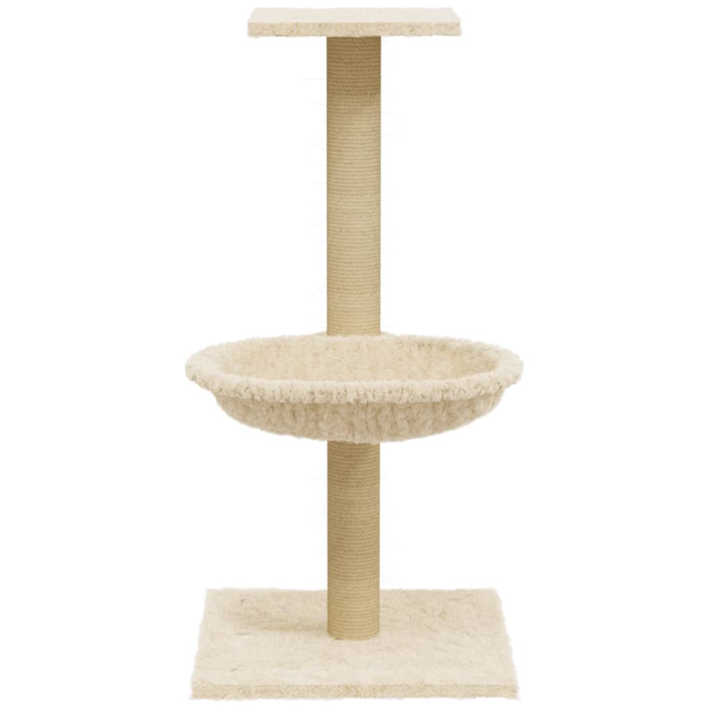 Kattenmeubel Met Sisal Krabpaal 74 Cm Kleurig