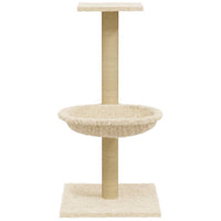 Kattenmeubel Met Sisal Krabpaal 74 Cm Kleurig