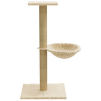 Kattenmeubel Met Sisal Krabpaal 74 Cm Kleurig