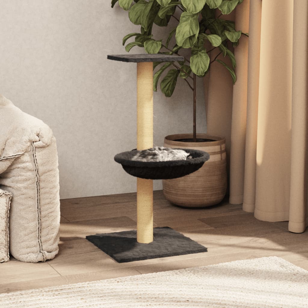 Kattenmeubel Met Sisal Krabpaal 74 Cm Kleurig