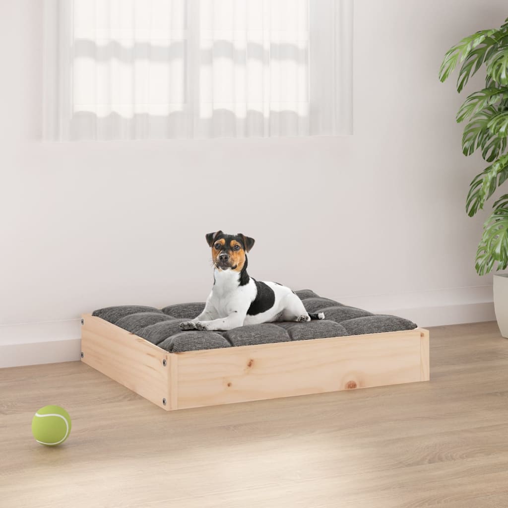 Hondenbed 72 X 54 X 9 Cm Massief Vurenhout