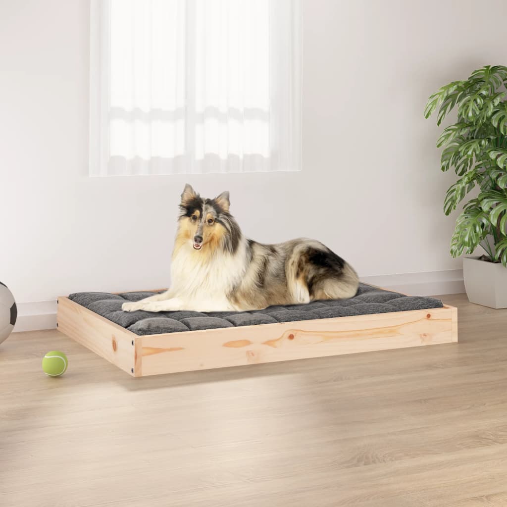 Hondenbed 72 X 54 X 9 Cm Massief Vurenhout