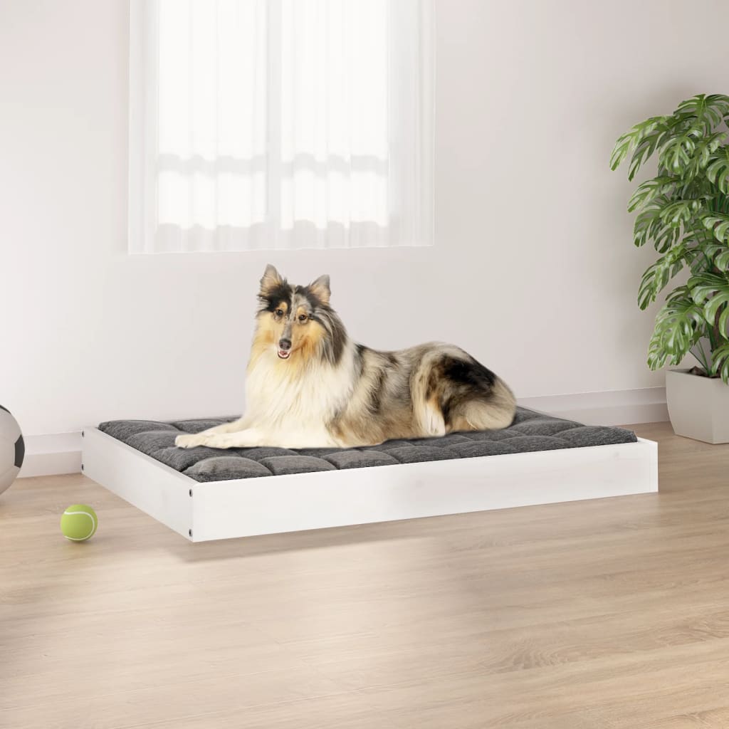 Hondenbed 72 X 54 X 9 Cm Massief Vurenhout