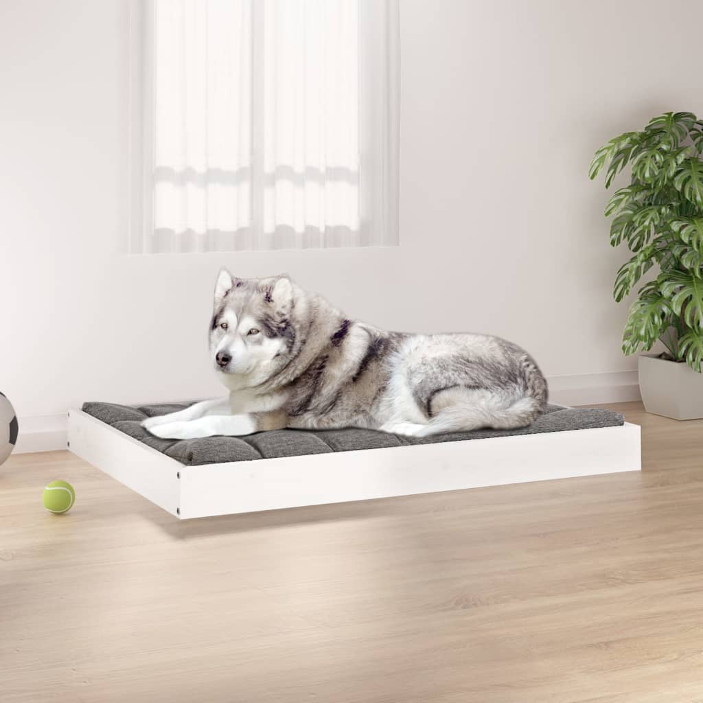 Hondenbed 101,5 X 74 X 9 Cm Massief Vurenhout
