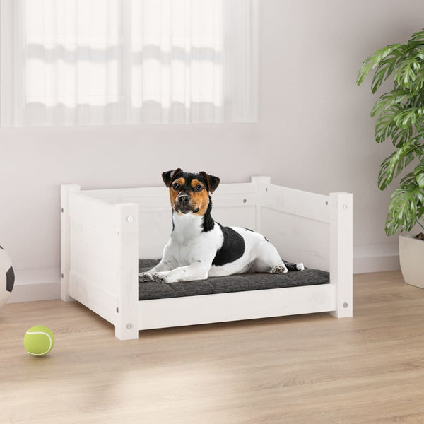 Hondenbed 55,5X45,5X28 Cm Massief Grenenhout