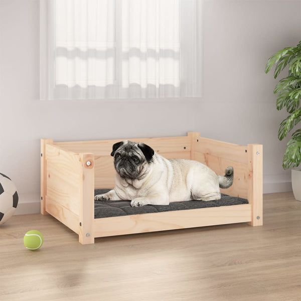 Hondenbed 55,5X45,5X28 Cm Massief Grenenhout