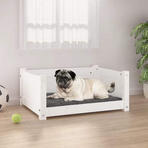 Hondenbed 55,5X45,5X28 Cm Massief Grenenhout
