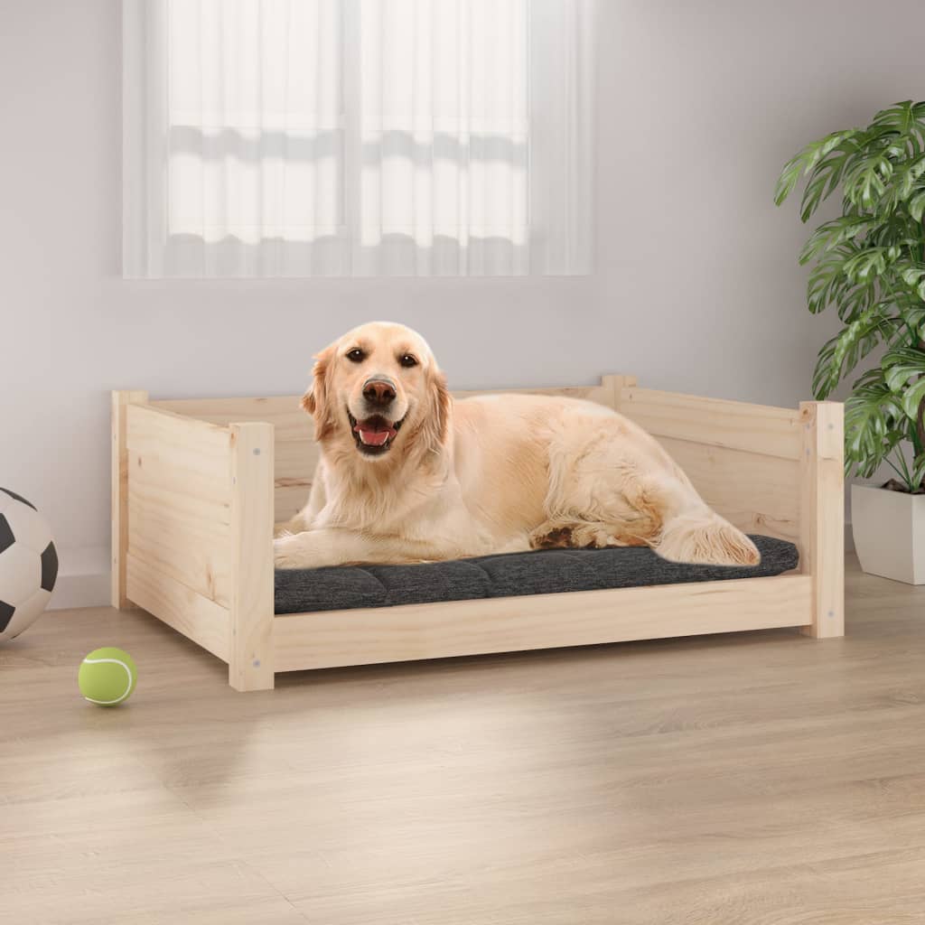 Hondenbed 55,5X45,5X28 Cm Massief Grenenhout