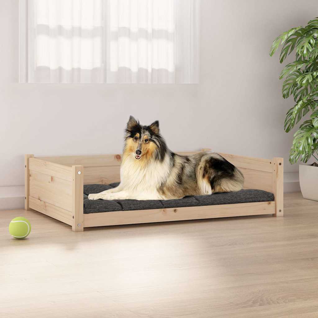 Hondenbed 55,5X45,5X28 Cm Massief Grenenhout