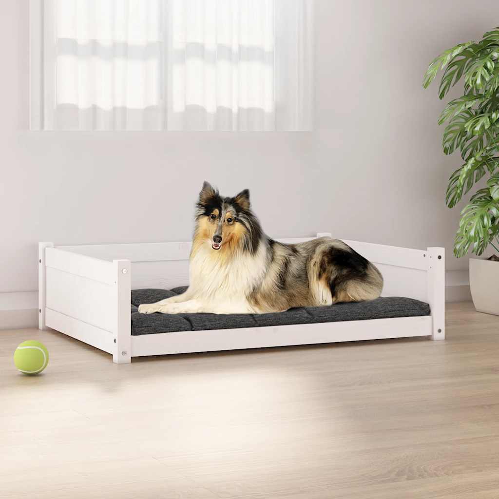 Hondenbed 55,5X45,5X28 Cm Massief Grenenhout