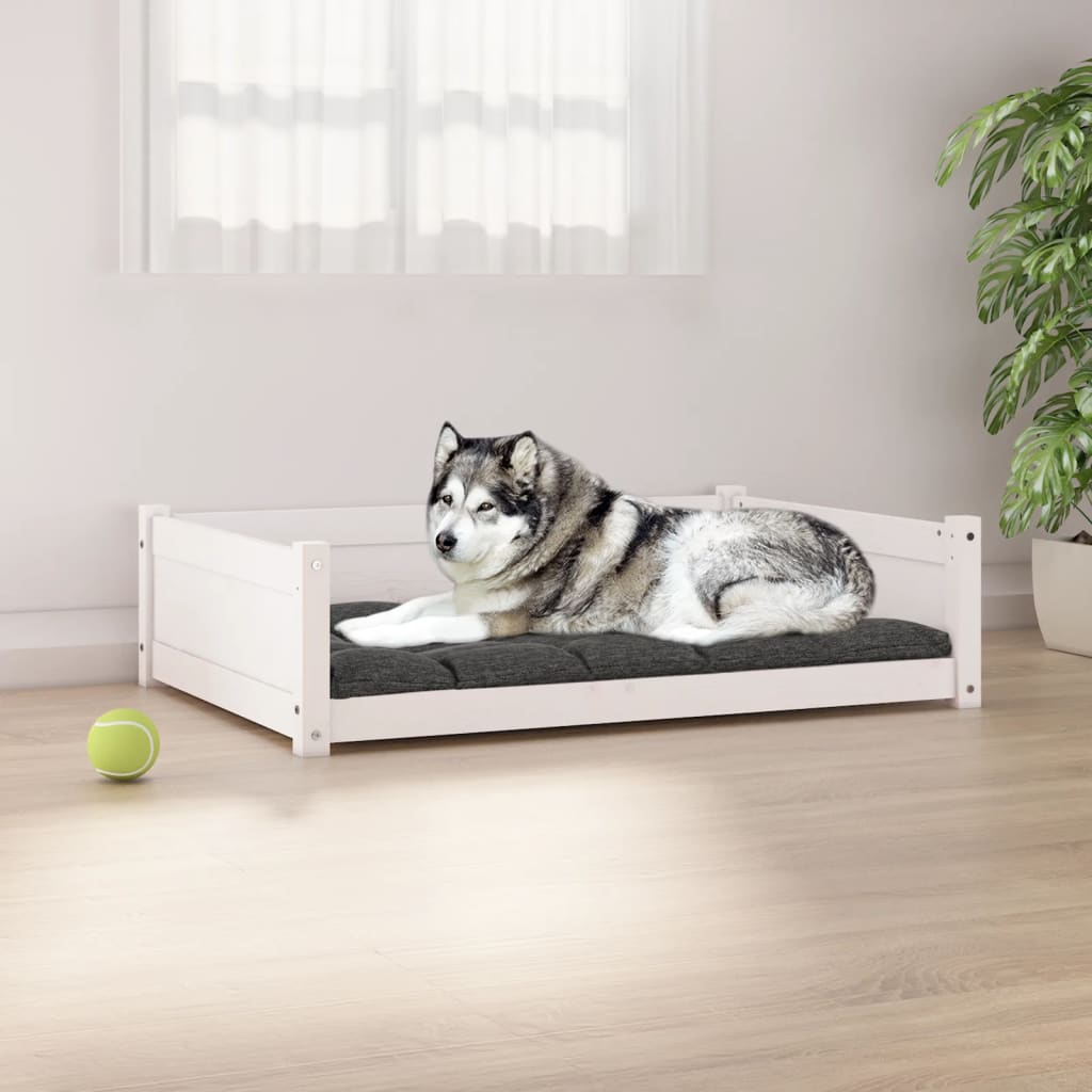 Hondenbed 55,5X45,5X28 Cm Massief Grenenhout