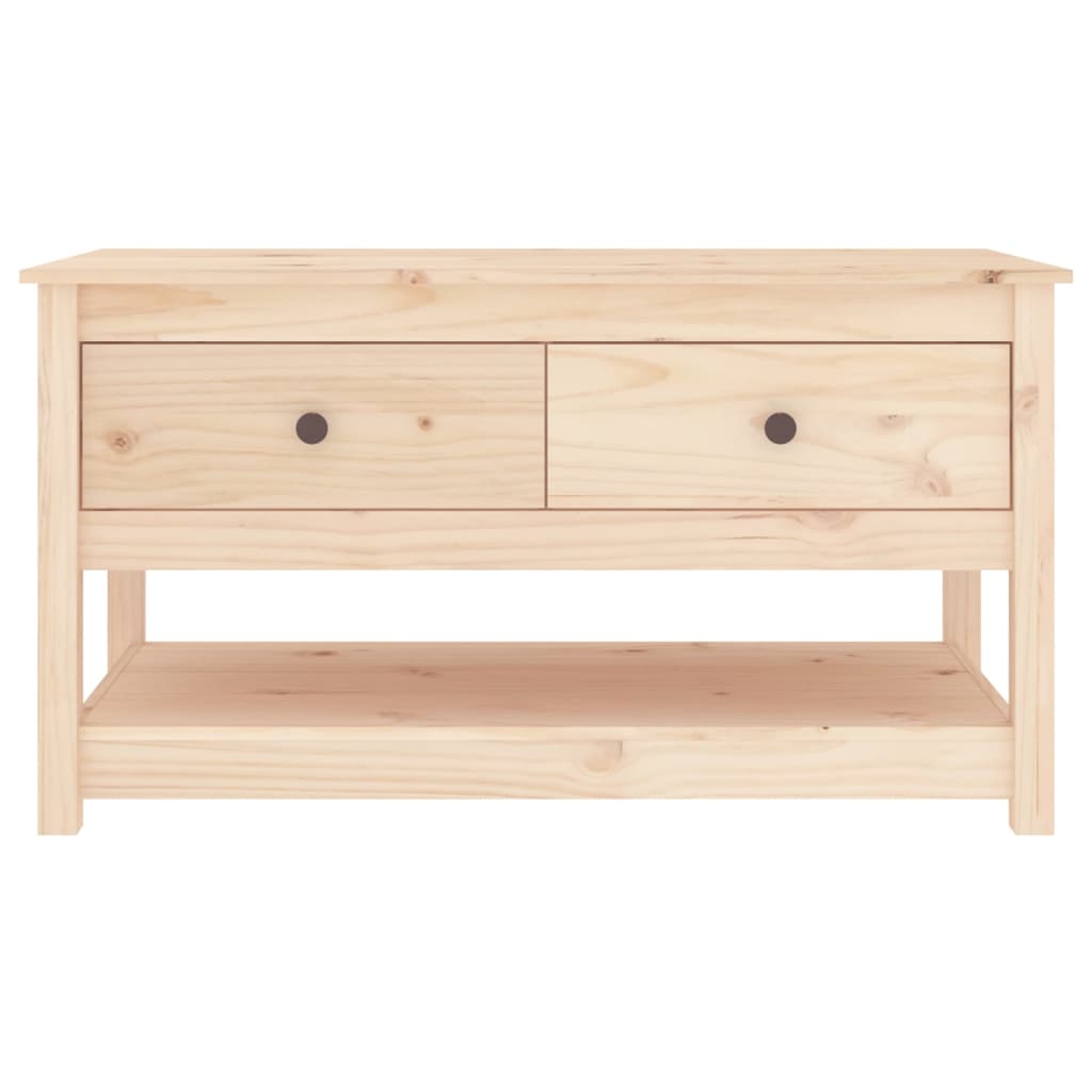 Salontafel 102X49X55 Cm Massief Grenenhout