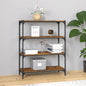 Boekenkast 60X33X70,5 Cm Bewerkt Hout En Staal Gerookt Eiken