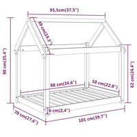 Hondenbed Massief Grenenhout
