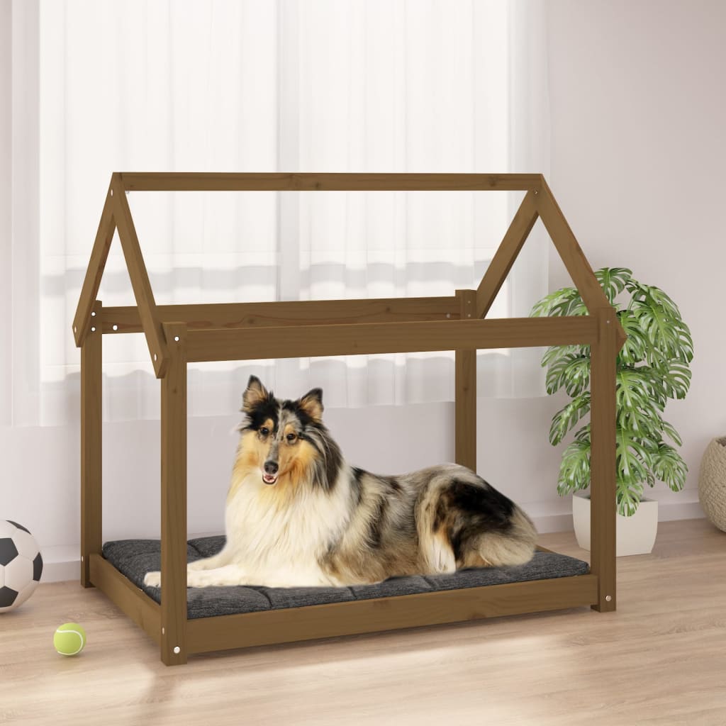 Hondenbed Massief Grenenhout