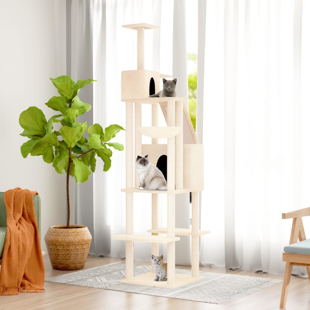 Kattenmeubel Met Sisal Krabpalen 201 Cm Kleurig