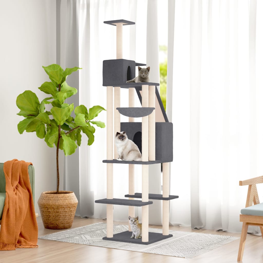 Kattenmeubel Met Sisal Krabpalen 201 Cm Kleurig
