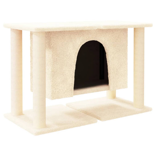 Kattenmeubel Met Sisal Krabpalen 50 Cm Kleurig