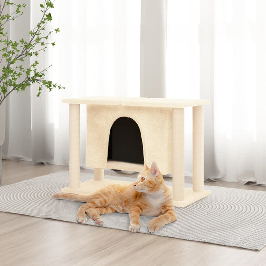 Kattenmeubel Met Sisal Krabpalen 50 Cm Kleurig