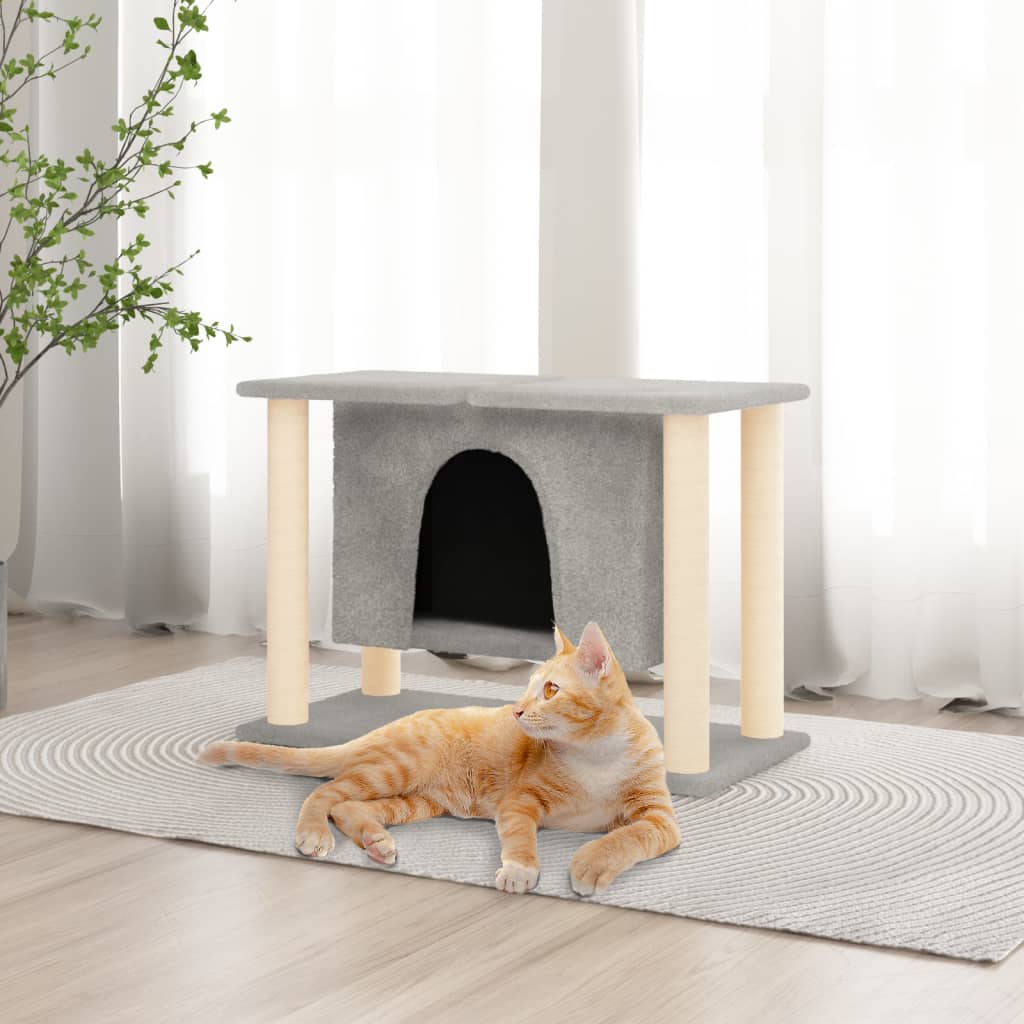 Kattenmeubel Met Sisal Krabpalen 50 Cm Kleurig