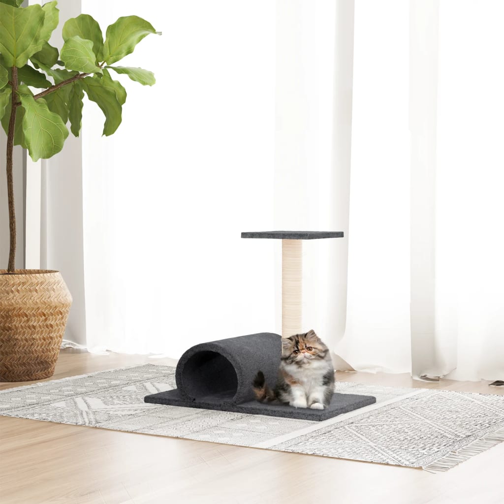 Kattenmeubel Met Tunnel 60X34,5X50 Cm Kleurig