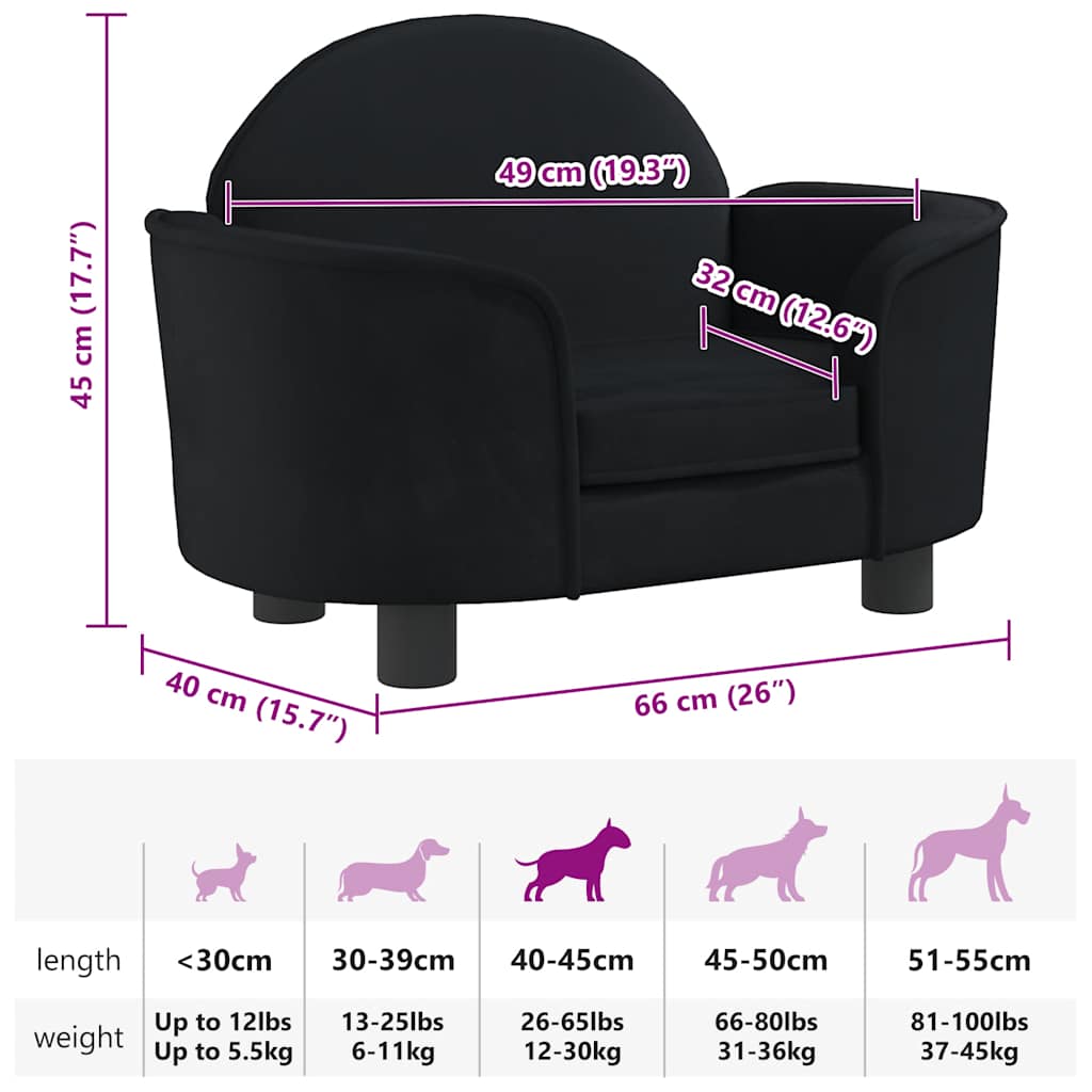 Hondenmand 66X40X45 Cm Fluweel
