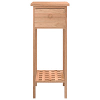Bijzettafel Met Lade 25X25X60 Cm Walnotenhout