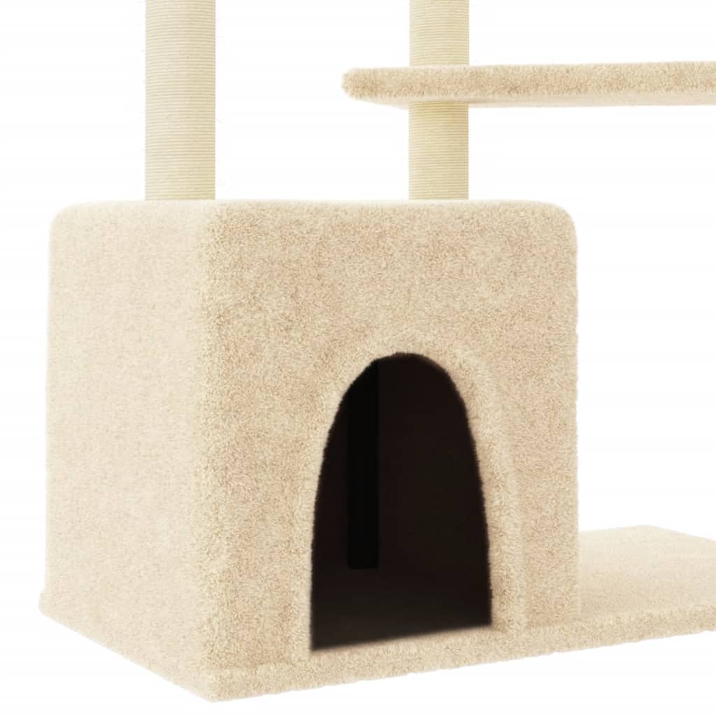Kattenmeubel Met Sisal Krabpalen 107,5 Cm Kleurig