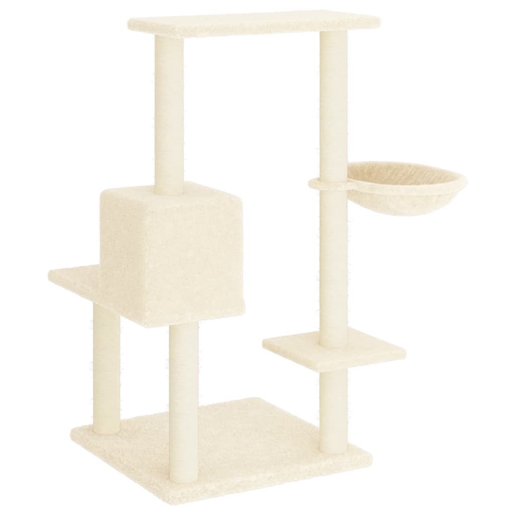 Kattenmeubel Met Sisal Krabpalen 95 Cm Kleurig
