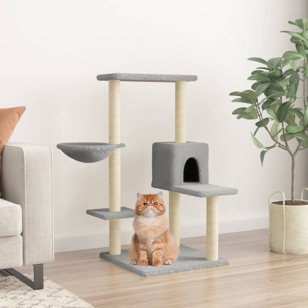 Kattenmeubel Met Sisal Krabpalen 95 Cm Kleurig