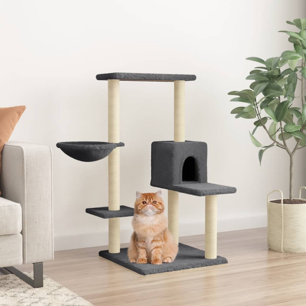 Kattenmeubel Met Sisal Krabpalen 95 Cm Kleurig
