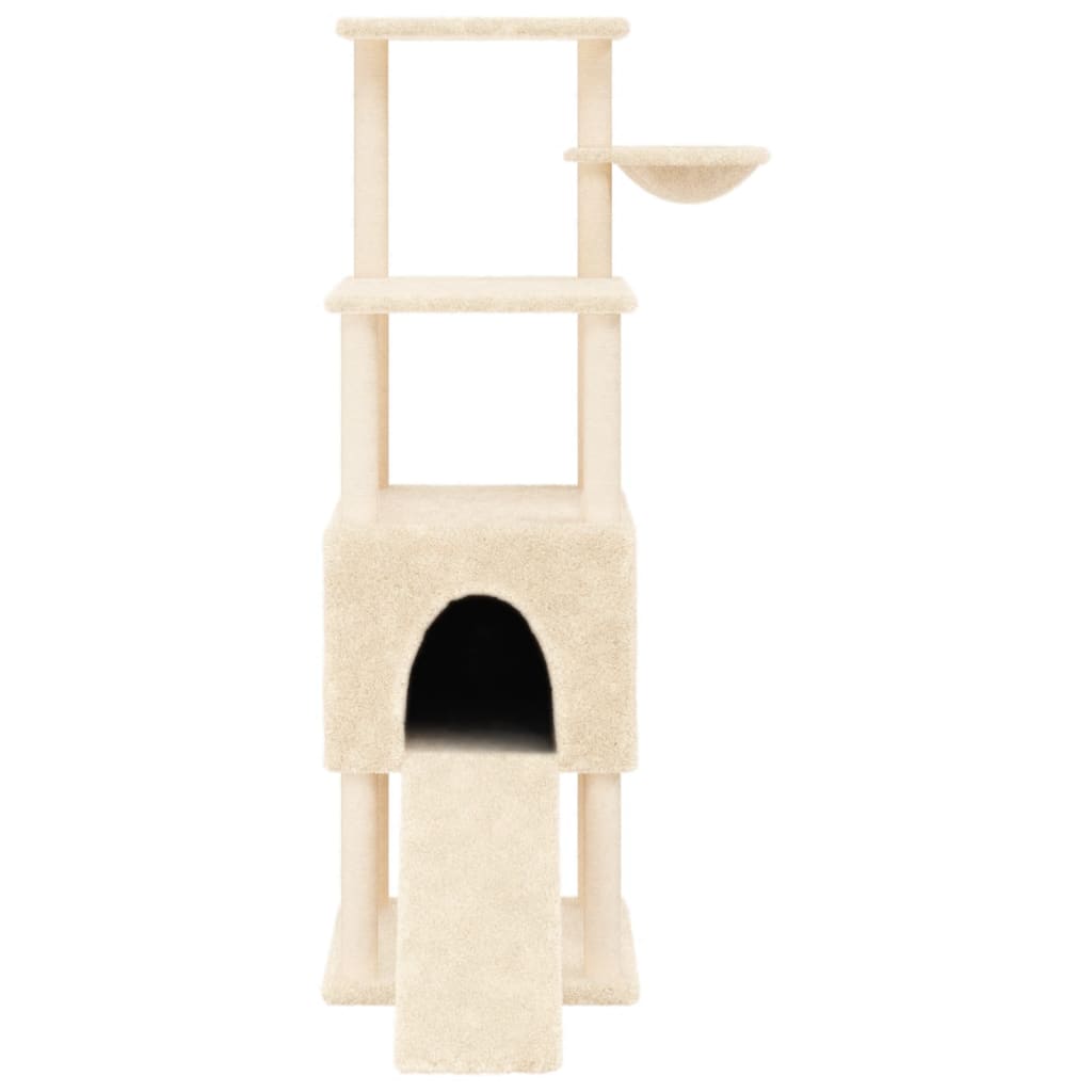 Kattenmeubel Met Sisal Krabpalen 153 Cm Kleurig