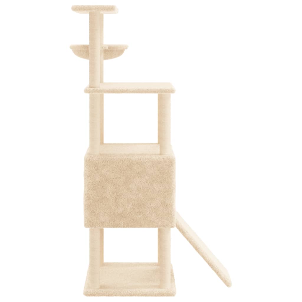 Kattenmeubel Met Sisal Krabpalen 153 Cm Kleurig