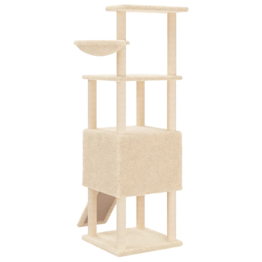 Kattenmeubel Met Sisal Krabpalen 153 Cm Kleurig