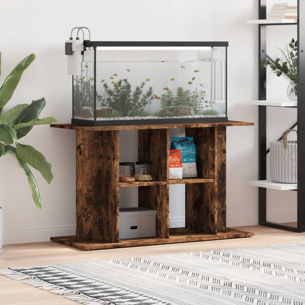 Aquariumstandaard Sonoma Grijs Bewerkt Hout