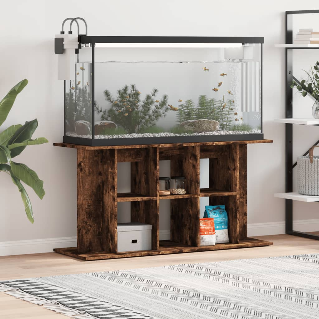 Aquariumstandaard Sonoma Grijs Bewerkt Hout