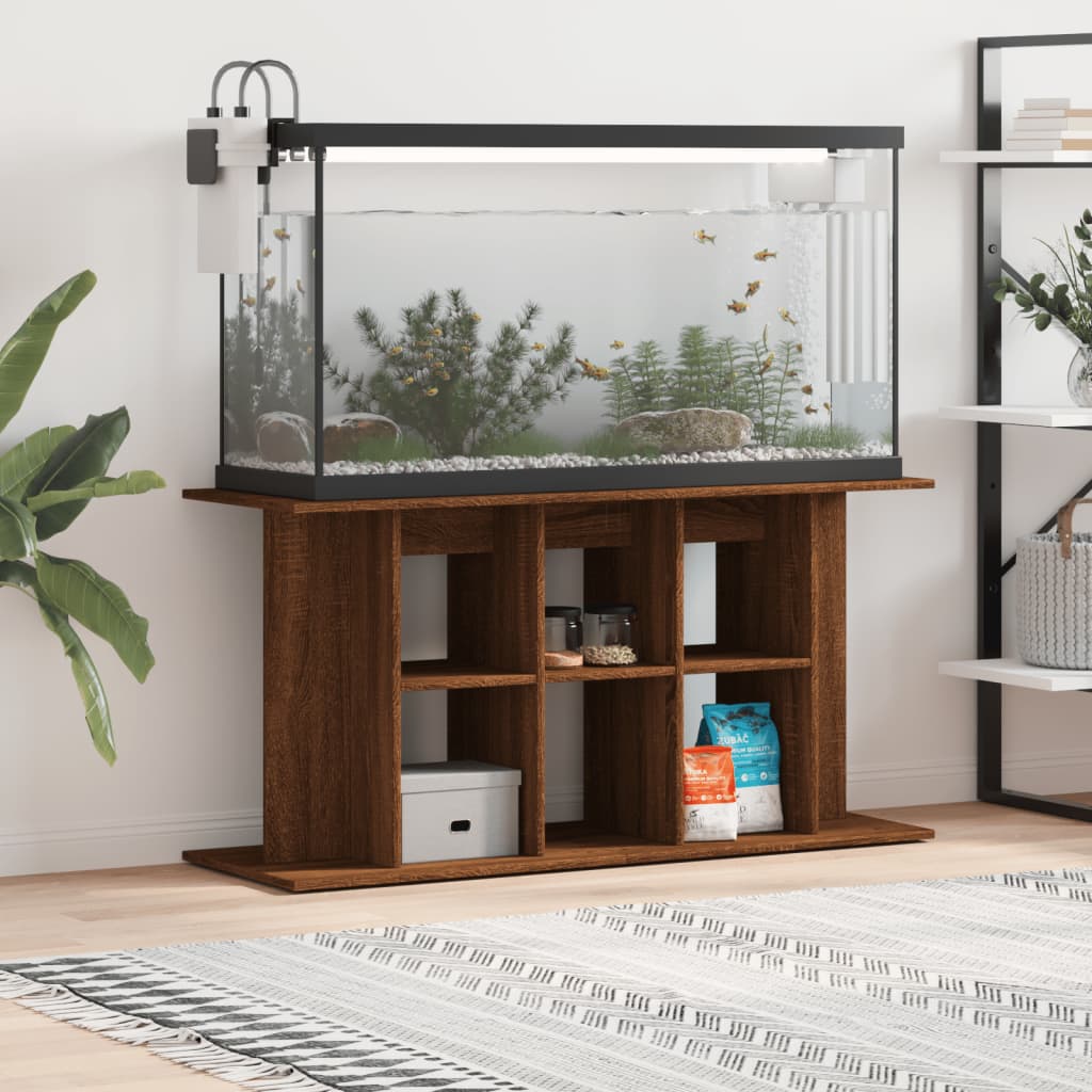 Aquariumstandaard Sonoma Grijs Bewerkt Hout